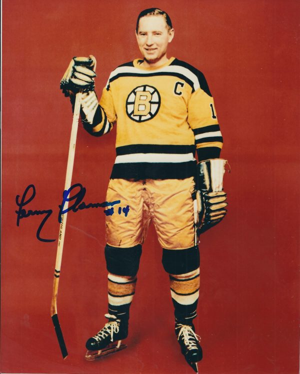 Autographed FERN FLAMAN 8X10 Boston Bruins Photo