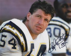 Autographed BILLY RAY SMITH 8X10 San Diego Chargers photo