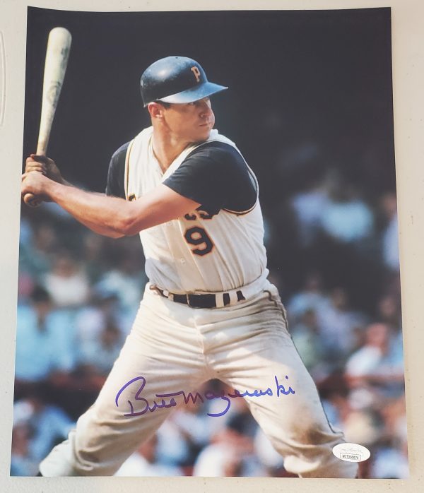 Autographed Bill Mazeroski Pittsburgh Pirates 11x14 photo JSA Witnessed