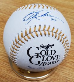Autographed MIKE CAMERON Official Rawlings Gold Glove Major League Baseball