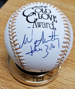 Autographed MIKE MATHENY Official Gold Glove Major League Baseball