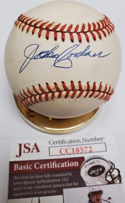 Autograhed JOCKO CONLAN Official National League Baseball JSA