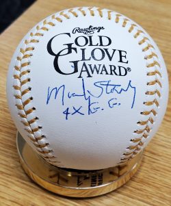 Autographed MICKEY STANLEY Official Rawlings Gold Glove Major League Baseball