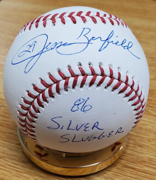 Autographed JESSE BARFIELD Official Rawlings Major League Baseball