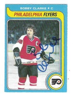 BOBBY CLARKE Philadelphia Flyers Autographed 1979-80 O-Pee-Chee Card