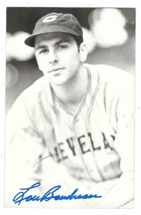 Autographed LOU BOUDREAU BXW Rowe Post Card