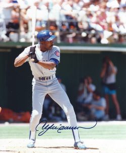 Autographed ANDRE DAWSON Chicago Cubs 8X10 photo