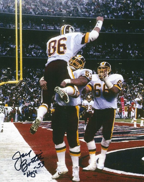 Autographed JEFF BOSTIC 8x10 Washington Redskins Photo