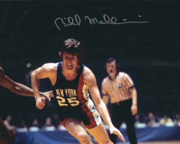 Autographed BILL MELCHIONNI 8X10 New York Nets Photo