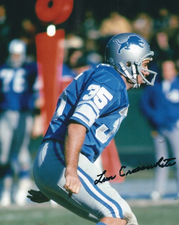 Autographed LEON CROSSWHITE 8x10 Detroit Lions photo