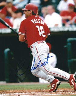 AUTOGRAPHED ERIC VALENT 8x10 Philadelphia Phillies photo