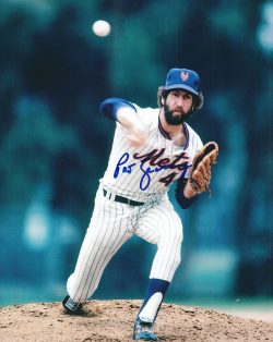 AUTOGRAPHED PAT ZACHRY 8x10 New York Mets photo