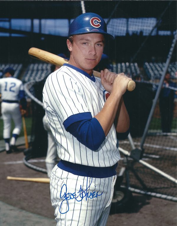 AUTOGRAPHED GENE HISER 8X10 Chicago Cubs Photo