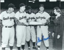 AUTOGRAPHED GINO CIMOLI 8x10 Los Angeles Dodgers photo