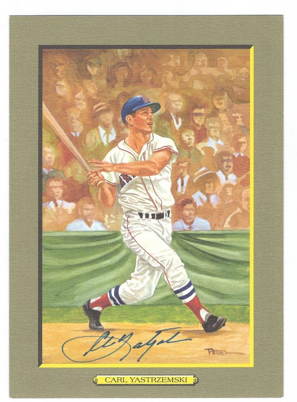 Autographed CARL YASTRZEMSKI Perez-Steele Great Moments Card