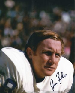 Autographed JIM FILES New York Giants Autographed 8x10 photo