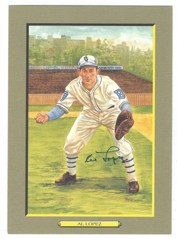 Autographed AL LOPEZ Perez-Steele Great Moments Card