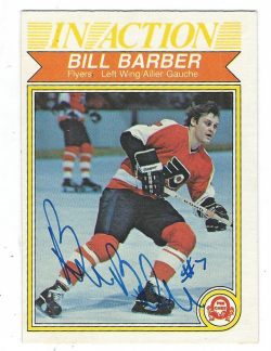 BILL BARBER Autographed 1982-83 O-Pee-Chee Card