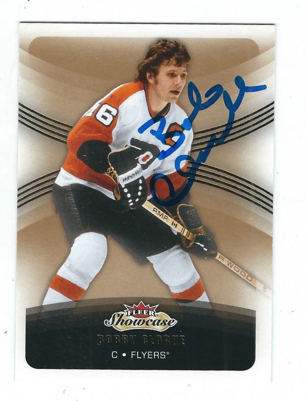 BOBBY CLARKE Philadelphia Flyers Autographed 2015-16 Fleer Showcase Card