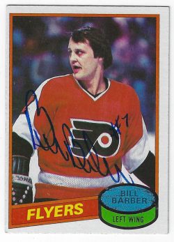 BILL BARBER Autographed 1980-81 Topps Card