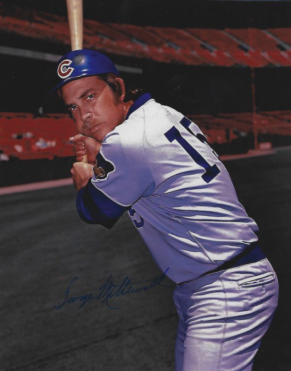 AUTOGRAPHED GEORGE MITTERWALD 8X10 Chicago Cubs