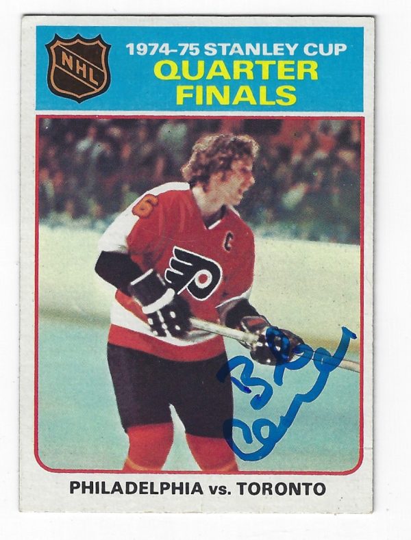 BOBBY CLARKE Philadelphia Flyers Autographed 1975-76 Topps Card