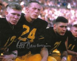 Autographed PETE DAWKINS Heisman 58 8x10 Army Photo