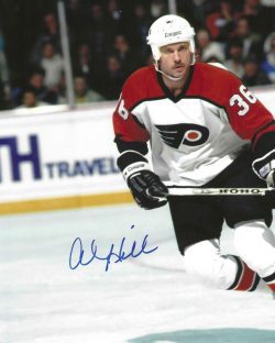 Autographed AL HILL 8X10 Philadelphia Flyers Photo