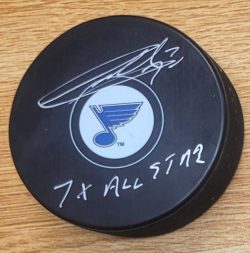 Autographed GARRY UNGER "7x All Star" St. Louis Blues Hockey Puck
