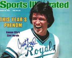AUTOGRAPHED CLINT HURDLE 8x10 Kansas City Royals Photo
