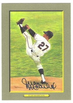 Autographed JUAN MARICHAL Perez-Steele Great Moments San Francisco Giants Card