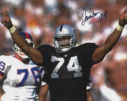 Autographed NOLAN HARRISON 8X10 Oakland Raiders Photo