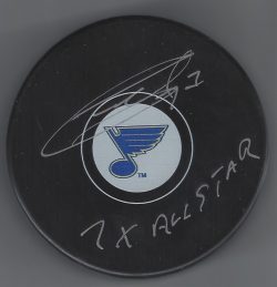 Autographed GARRY UNGER "7x All Star" St. Louis Blues Hockey Puck