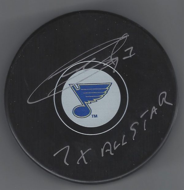 Autographed GARRY UNGER "7x All Star" St. Louis Blues Hockey Puck