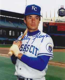 AUTOGRAPHED BOBBY FLOYD 8X10 Kansas City Royals photo