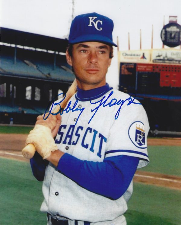 AUTOGRAPHED BOBBY FLOYD 8X10 Kansas City Royals photo