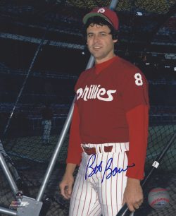 AUTOGRAPHED BOB BOONE 8x10 Philadelphia Phillies Photo