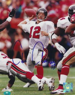 Autographed CHRIS CHANDLER 8X10 Atlanta Falcons photo