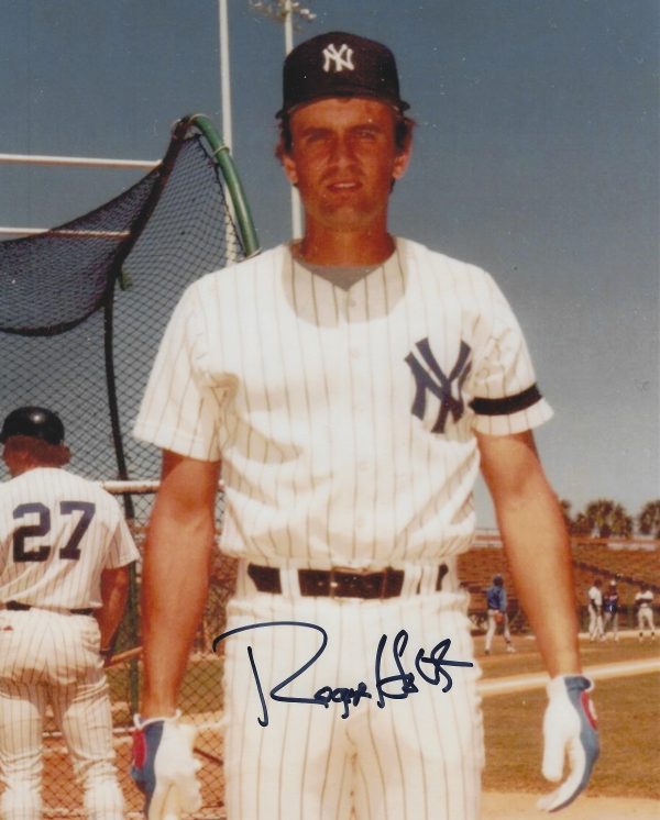 AUTOGRAPHED ROGER HOLT 8X10 New York Yankees Photo