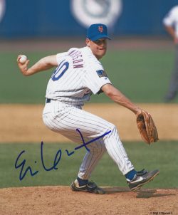 AUTOGRAPHED ERIC GUNDERSON 8X10 New York Mets photo