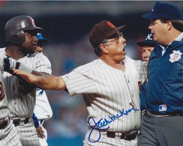 AUTOGRAPHED JACK MCKEON 8X10 San Diego Padres photo