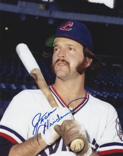 AUTOGRAPHED JACK HEIDEMANN 8x10 Cleveland Indians Photo