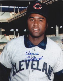 AUTOGRAPHED VINCE COLBERT 8x10 Cleveland Indians Photo