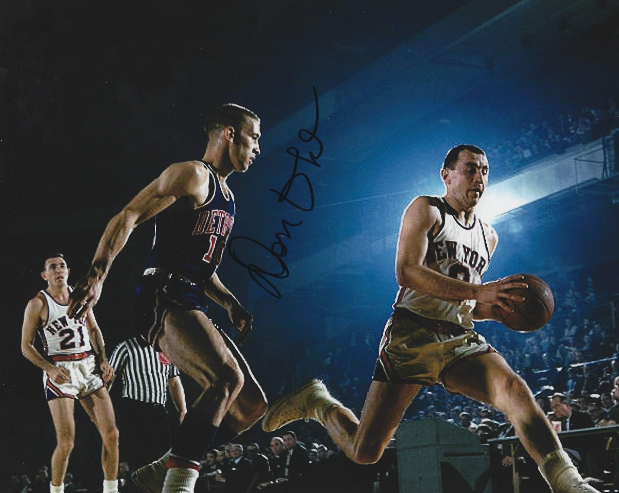 Autographed DON OHL 8X10 Detroit Pistons Photo Main Line Autographs