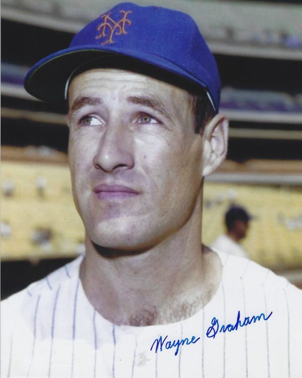 AUTOGRAPHED WAYNE GRAHAM 8X10 New York Mets photo