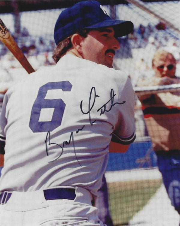 AUTOGRAPHED BRYAN LITTLE 8x10 New York Yankees Photo