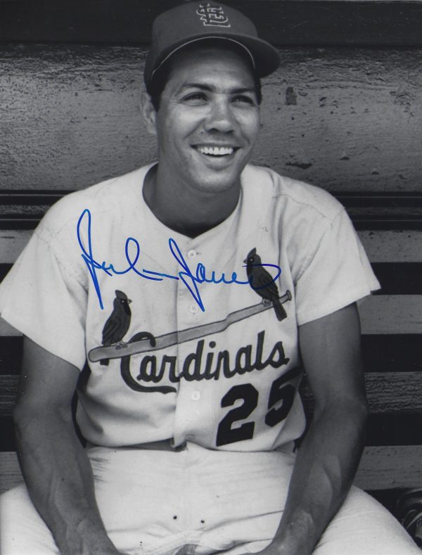 AUTOGRAPHED JULIAN JAVIER 8x10 St. Louis Cardinals Photo