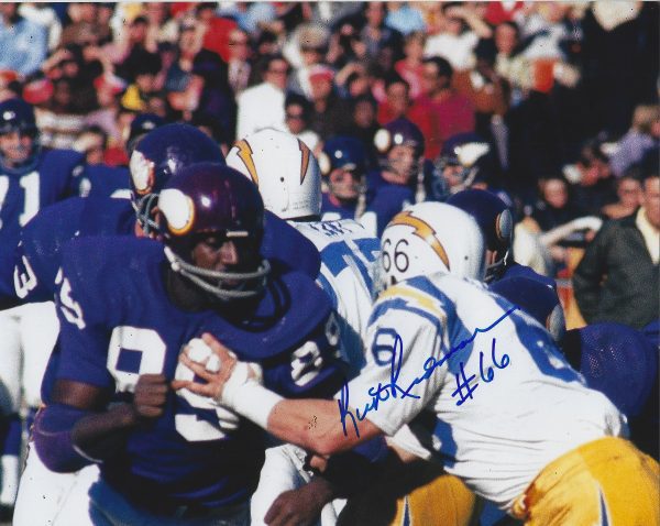 Autographed RICK REDMAN 8X10 San Diego Chargers photo