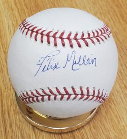 Autographed FELIX MILLAN Official Rawlings Major League Baseball