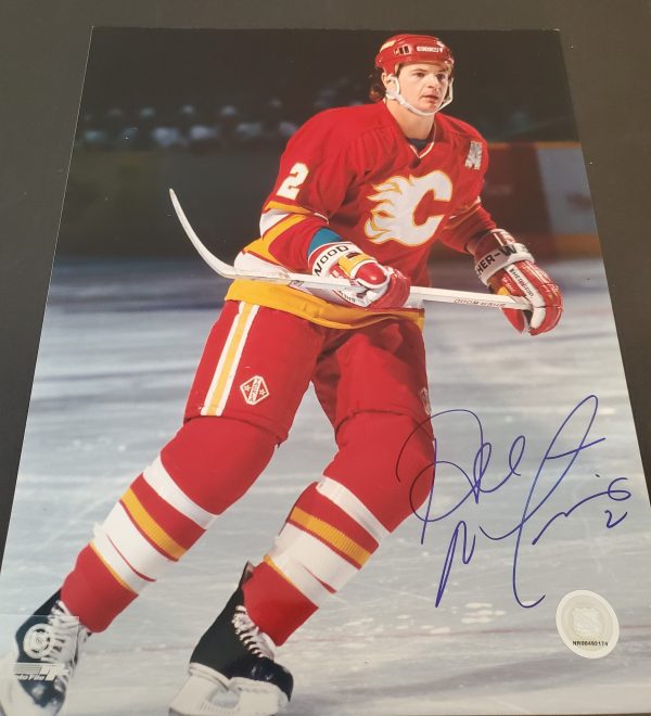 Autographed AL MACINNIS 11x14 Calgary Flames Photo